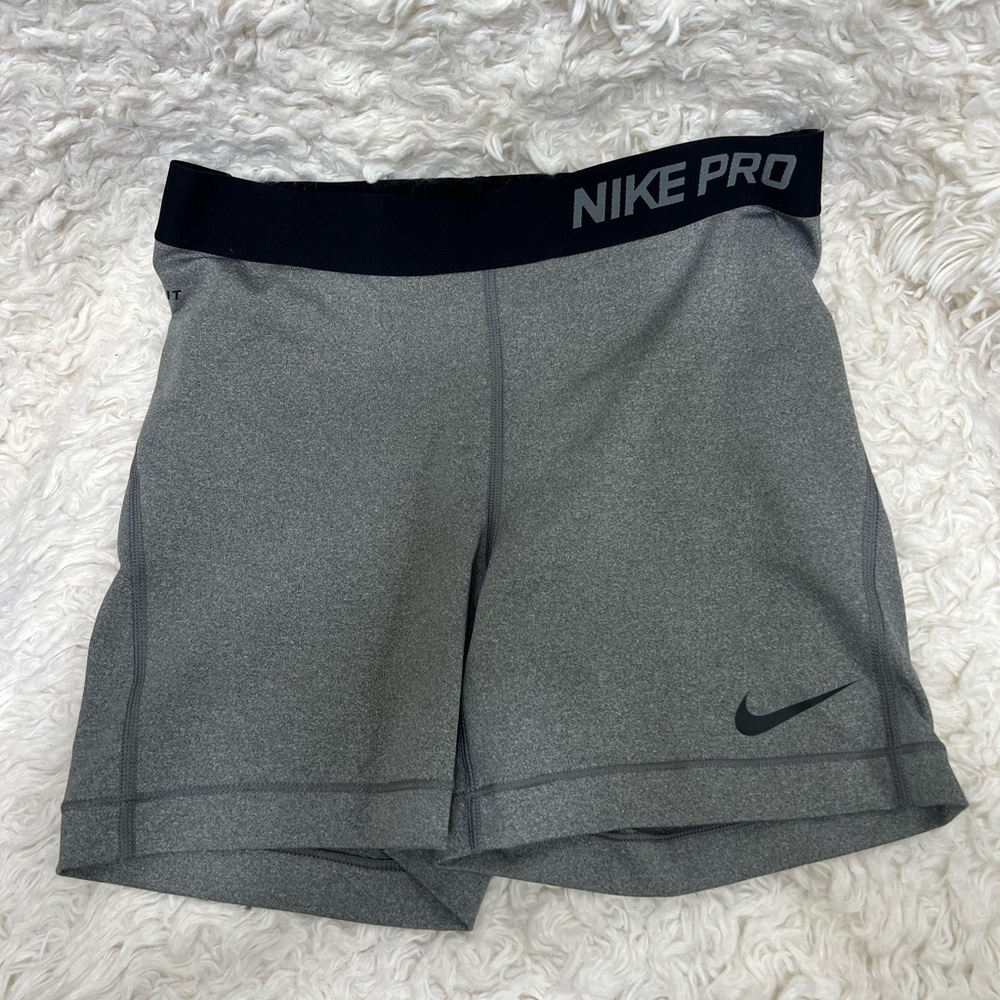 Nike PRO Training Shorts  Grey/Black Women's Size M